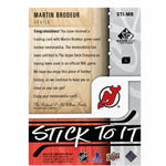 2024 Upper Deck SP Game-Used Martin Brodeur #STI-MB "Stick" to It Patch /25