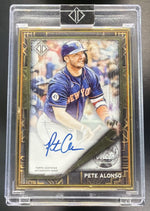 2022 Topps Transcendent Collection Pete Alonso #GDA-PA2 Icons Gold Deco Variation Auto 1/1
