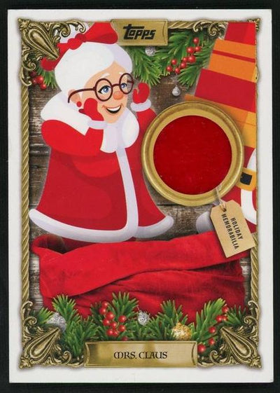 2023 Topps Holiday Mega HFRC-MC Mrs. Claus Holiday Faux Relic Card