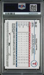 2024 Topps Chrome Gold Refractor Evan Carter #RAEC RC Auto /50 PSA 9