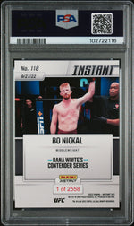 2022 Panini Instant UFC Bo Nickal #118 /2558 /1 PSA 9