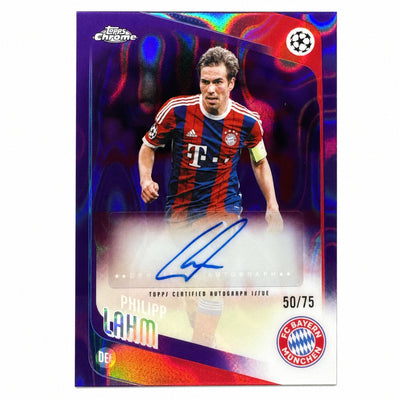 2025 Topps Chrome UCC Philipp Lahm Legends Purple Refractor Auto /75