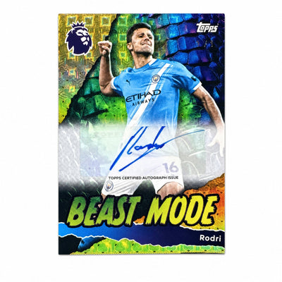2025-26 Topps EPL Rodri Beast Mode Auto 1/1 SuperFractor
