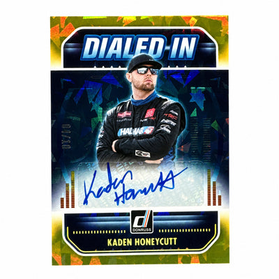 2026 Donruss NASCAR Racing Kaden Honeycutt #42 Gold Velocity Auto /10