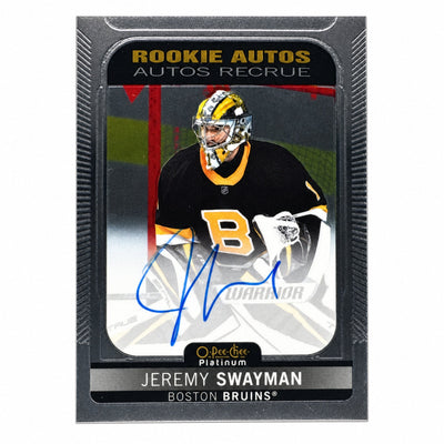 2021 O-Pee-Chee Platinum Jeremy Swayman Rookie Auto RC