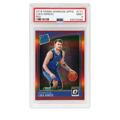 2018 Donruss Optic Rated Rookie Red Luka Doncic #177 /99 PSA 9