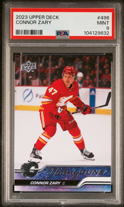 2023 Upper Deck Connor Zary #496 PSA 9