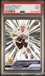 2023 Upper Deck Outburst Silver Mason Lohrei #497 PSA 9