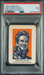 1952 Wheaties Portrait-Hand Cut Gretchen Fraser PSA 7