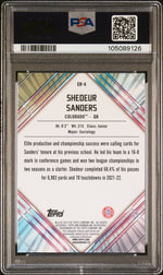 2023 Bowman University Chrome Unexpected Delights Early Risers Shedeur Sanders #ER4 PSA 9