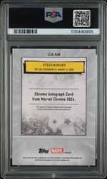 2024 Topps Chrome #CA-SM Steve McNiven Comic Book Artist Auto /50 Auto PSA 9