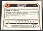 2026 Bowman Wehiwa Aloy #CPA-WA Chrome Auto Blue Refractor /150 1st Prospect
