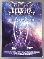 2026 Topps Midnight UFC Charles Oliveira/Ilia Topuria Celestial Combos Moonrise /25