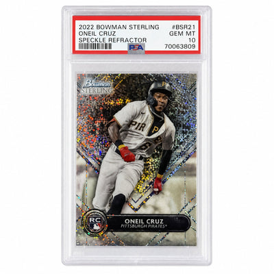 2022 Bowman Sterling Speckle Refractor Oneil Cruz #BSR21 /199 PSA 10
