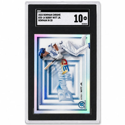 2022 Bowman Chrome #B3D-14 Bobby Witt Jr "In 3D" Rookie RC SGC 10