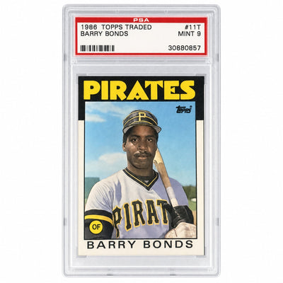 1986 Topps Traded Barry Bonds #11T PSA 9