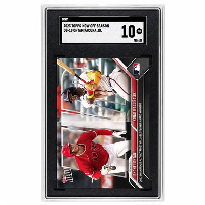 2023 Topps Now #OS-18 Shoehi Ohtani/Ronald Acuna Jr SGC 10