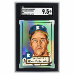2022 Topps X Naturel #A-7 Eddie Mathews Seafoam Foil Encased Art /75 SGC 9.5