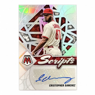 2022 Panini Mosaic Cristopher Sanchez Rookie Scripts Holo Auto RC