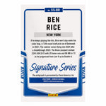 2024 Panini Donruss Signature Series Ben Rice Rookie Auto