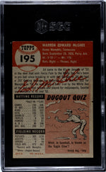 1953 Topps Ed McGhee #195 SGC 5