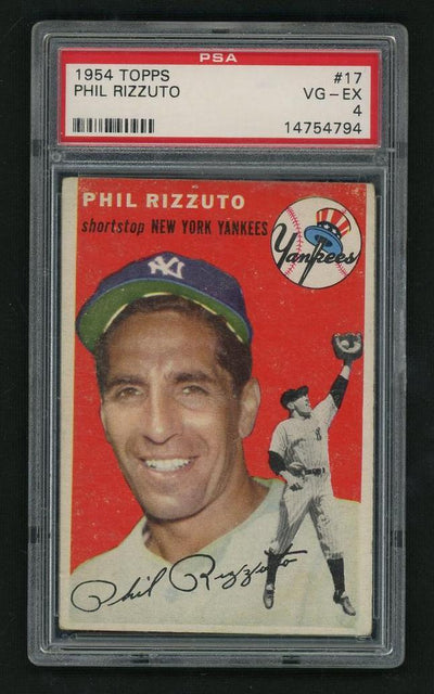 1954 Topps Phil Rizzuto #17 PSA 4