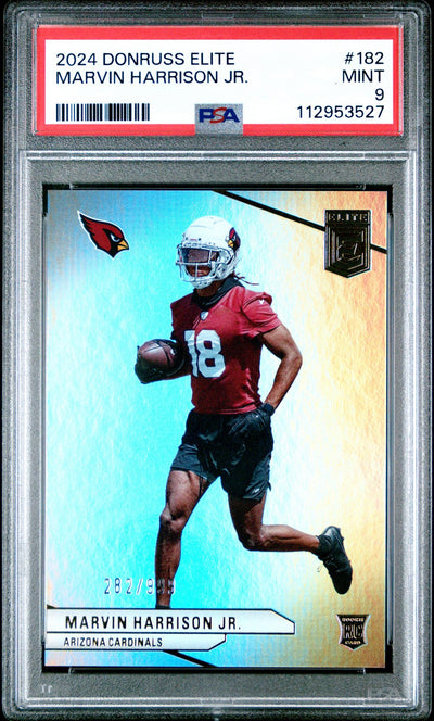 2024 Panini Donruss Elite Marvin Harrison Jr. #182 /999 PSA 9
