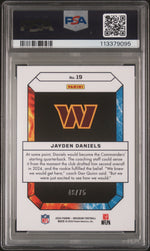 2024 Obsidian Fire and Ice Red Jayden Daniels #19 /75 PSA 10