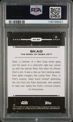 2024 Topps Star Wars Chrome Aurebesh Var Gold Refractor Skad #AV-29 /50 PSA 10