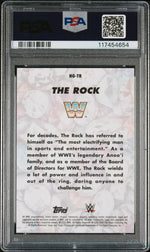 2025 Topps Chrome WWE Hidden Gems The Rock #HG-TR PSA 10
