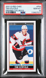 2021 O-Pee-Chee Premier Tallboys Rookie Update Tim Stutzle #P-54 PSA 10