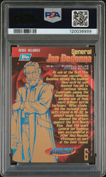 1996 Topps Star Wars Finest Refractor General Jan Dodonna #6 PSA 9