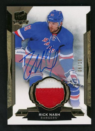 2014 Upper Deck The Cup 60 Rick Nash /10 New York Rangers Auto