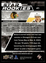 2023 Upper Deck Star Rookies 1 Connor Bedard Star Rookies Rookie Chicago