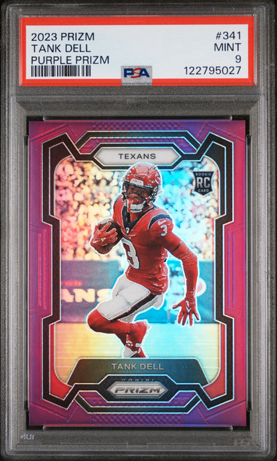 2023 Panini Prizm Prizms Purple Tank Dell #341 /125 /225 PSA 9
