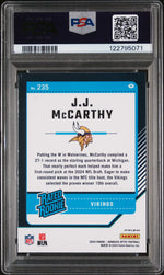 2024 Optic Green Hyper JJ Mccarthy #235 PSA 9