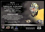2023 Upper Deck The Cup SB-YA Yaroslav Askarov The Show Signatures Nashville Predators Auto