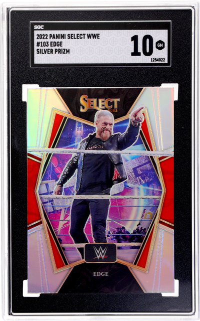 2022 Panini Select WWE Edge #103 Silver Prizm SGC 10