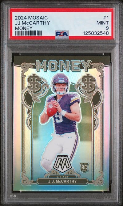 2024 Panini Mosaic JJ Mccarthy #1 PSA 9