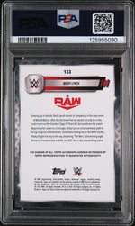 2025 Topps Chrome WWE Autograph-Orange Refractor Becky Lynch #133 /25 PSA 10