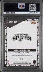 2024 Panini Mosaic Rookie Autographs Mosaic Spectris Green Fotl Harrison Ingram #RAMING /5 PSA 10