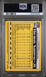 2025 Topps 1990 Topps Baseball Series 2-Orange Crackle Foil Thomas Saggese #90B2-30 /25 PSA 9