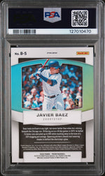 2020 Panini Prizm Brilliance Bronze Donut Circles Prizm Javier Baez #B5 /25 PSA 10