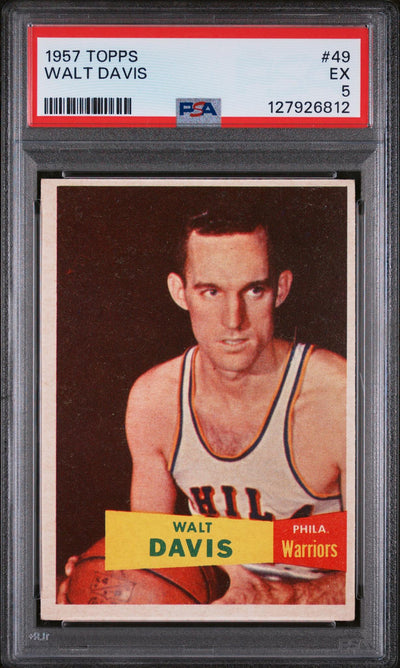 1957 Topps Walt Davis #49 PSA 5