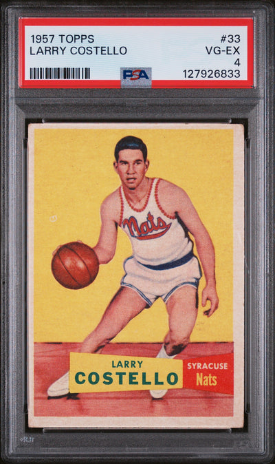 1957 Topps Larry Costello #33 PSA 4