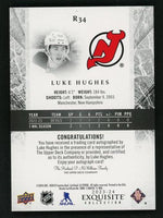 2023 Upper Deck Exquisite R34 Luke Hughes Rookie Devils Auto