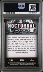 2025 Topps Chrome Black Nocturnal Luis Robert Jr. #NOC31 PSA 9