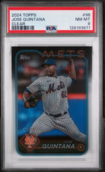 2024 Topps Clear Jose Quintana #98 /10 PSA 8