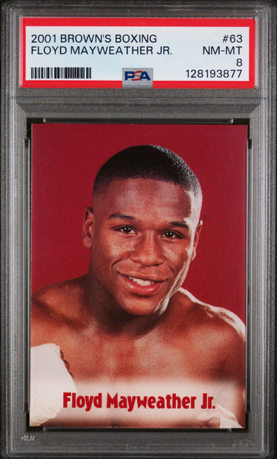 2001 Brown's Boxing Floyd Mayweather #63 PSA 8