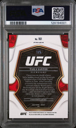 2023 Panini Select UFC Green Taila Santos #161 /5 PSA 9